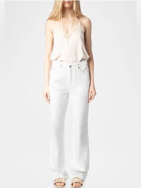 Zadig & Voltaire Elio Straight Leg Jeans in Judo Size 27 NWT $278